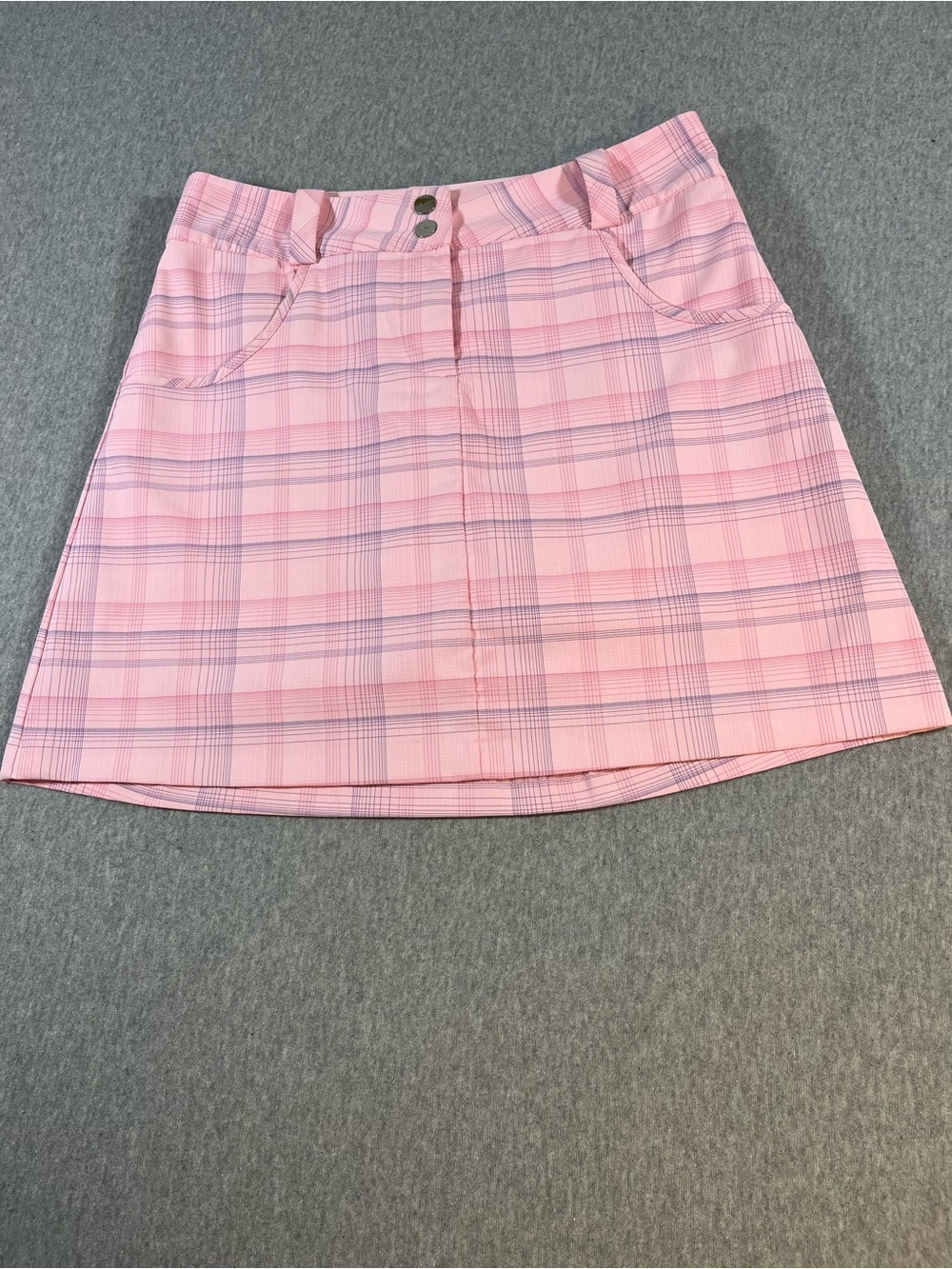Nike Pink Plaid Mini Skort
